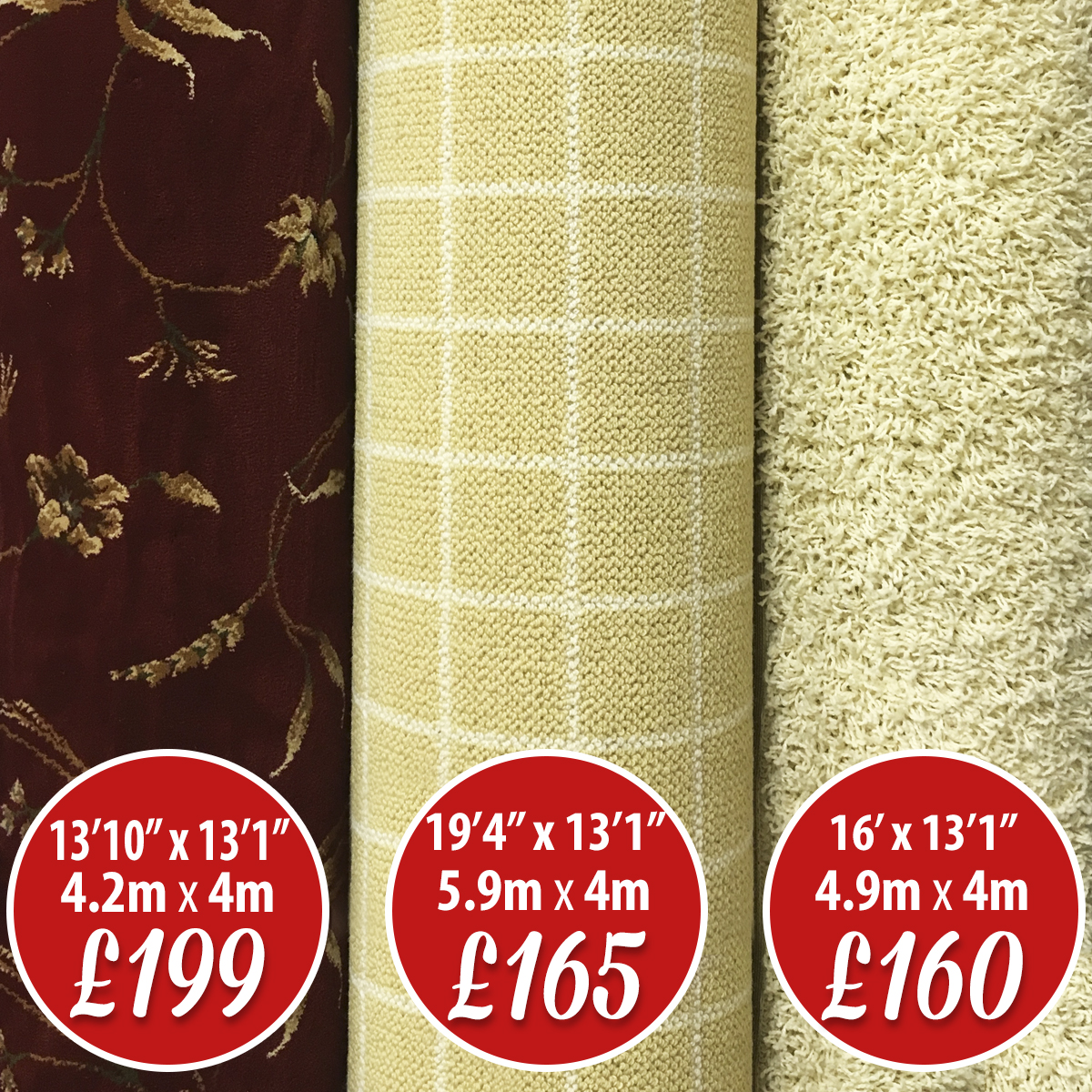 Clearance Carpet Roll Supplies