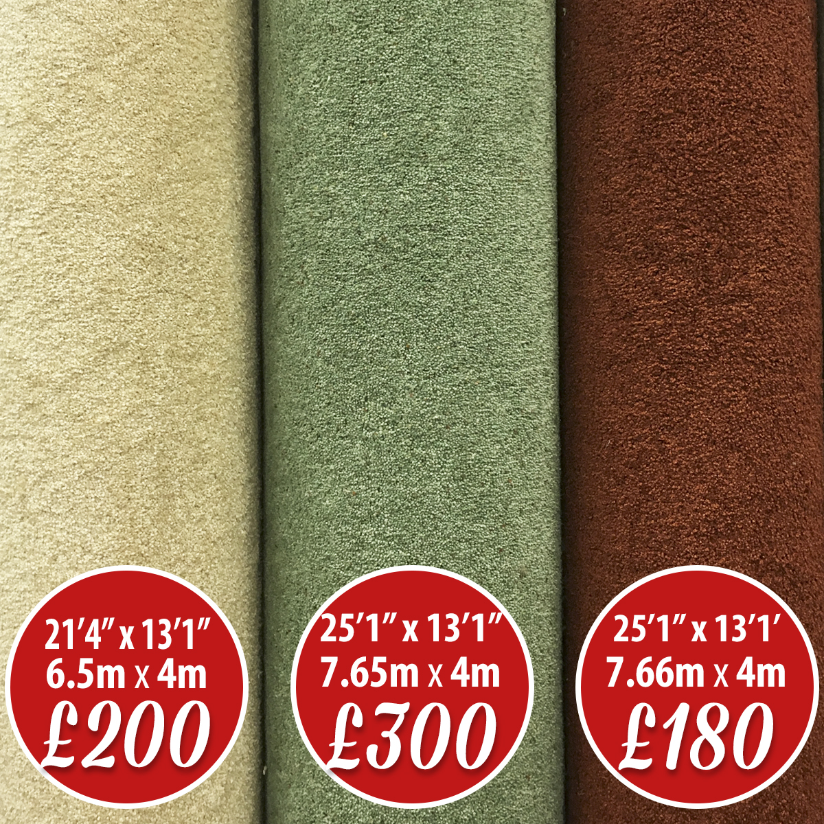 Clearance Carpet Roll Supplies