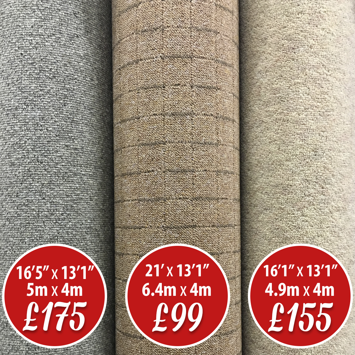 Clearance Carpet Roll Supplies